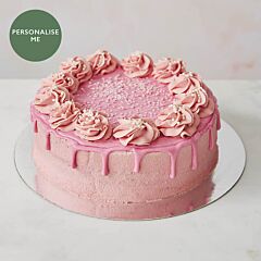 Pink Rosette Celebration Cake